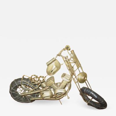 Curtis Jer Awesome C Jere Mid Century Modern Style Wire Mototcycle Metal Sculpture