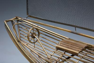 Curtis Jer Boat Sculpture by Curtis Jere 1970s