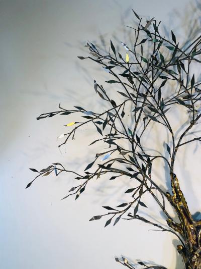 Curtis Jer Brutalist Tree of Life Wall Sculpture