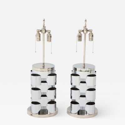 Curtis Jer C Jere Polished Chrome Lamps