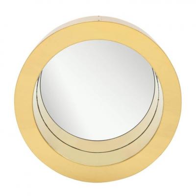 Curtis Jer C Jere Porthole Mirror Brass