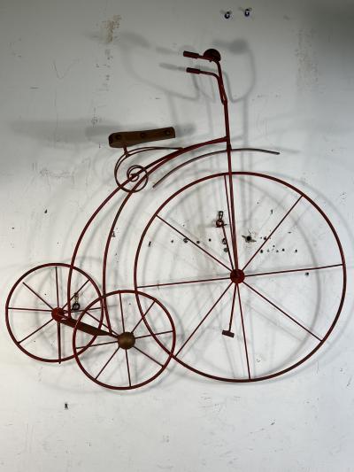 Curtis Jer CURTIS JERE PENNY FARTHING BICYCLE WALL SCULPTURE