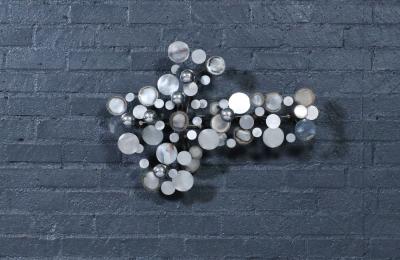 Curtis Jer Californian Modernist Raindrop Chrome Sculpture by Curtis Jere