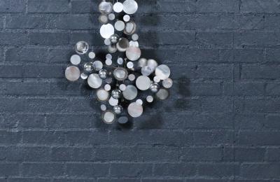 Curtis Jer Californian Modernist Raindrop Chrome Sculpture by Curtis Jere