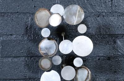 Curtis Jer Californian Modernist Raindrop Chrome Sculpture by Curtis Jere