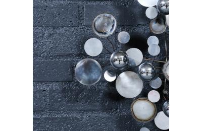 Curtis Jer Californian Modernist Raindrop Chrome Sculpture by Curtis Jere