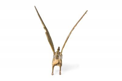 Curtis Jer Curtis Jere American Mid Century Modern Brass Figure of A Pegasus