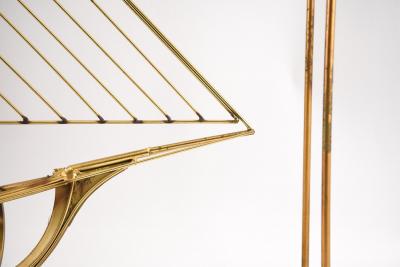 Curtis Jer Curtis Jere Brass Ship Sculpture Signed