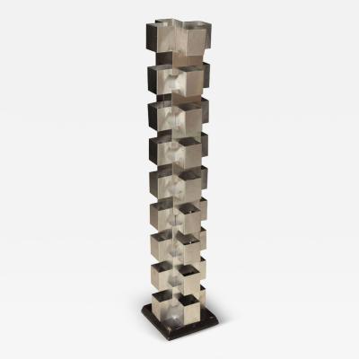 Curtis Jer Curtis Jere Brushed Metal Standing Lamp USA
