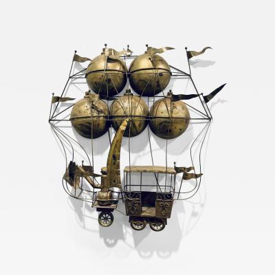 Curtis Jer Curtis Jere Hot Air Balloon Wall Sculpture