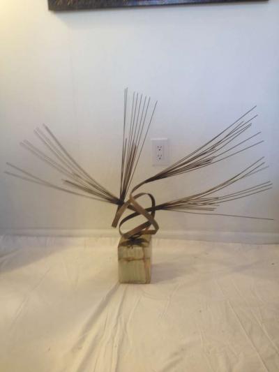 Curtis Jer Curtis Jere Kenetic Cyclone Spirited Sculpture