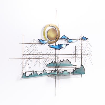 Curtis Jer Curtis Jere Style Mid Century Brass Tennis Sculpture