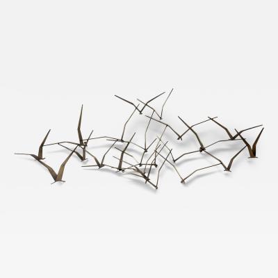 Curtis Jer Curtis Jere Wall Sculpture Flying Birds