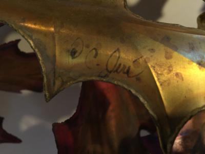 Curtis Jer Curtis Jere leaf driftwood wall sculpture