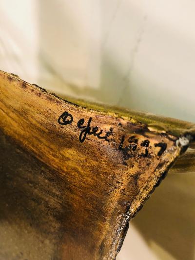 Curtis Jer Exceptional Brass Wall Sculpture by Curtis Jere