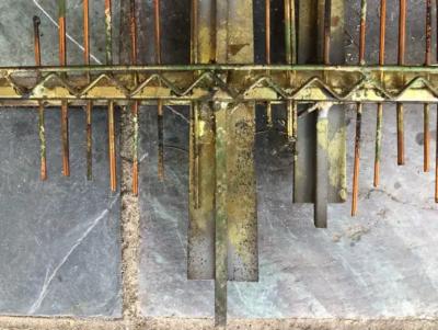 Curtis Jer Fabulous Curtis Jere Signed Brutalist Golden Gate Bridge Wall Sculpture Hanging