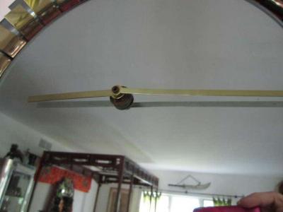 Curtis Jer Fabulous Signed Curtis Jere Eyelash Clock Mirror Mid century Modern