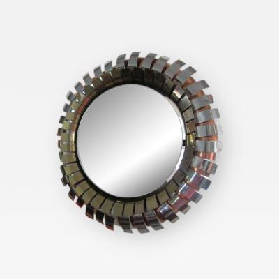 Curtis Jer Fabulous Signed Curtis Jere Eyelash Clock Mirror Mid century Modern