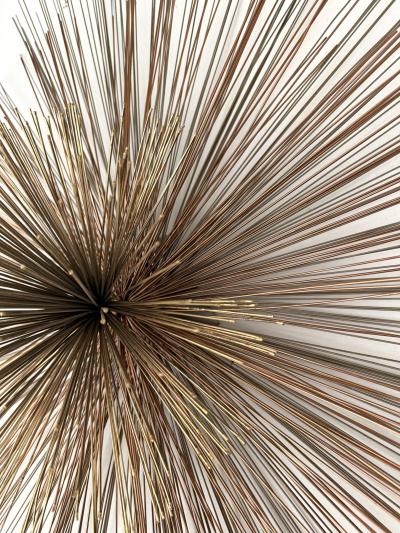 Curtis Jer Large Metal Brass Abstract Wall Sculpture by Curtis Jere USA 1980s