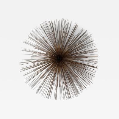 Curtis Jer Large Metal Brass Abstract Wall Sculpture by Curtis Jere USA 1980s