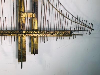 Curtis Jer Large Scale Bridge Wall Sculpture by Curtis Jere