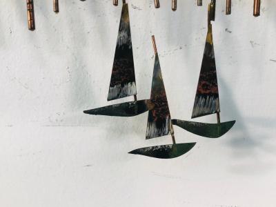 Curtis Jer Large Scale Bridge Wall Sculpture by Curtis Jere