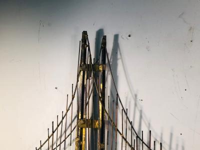 Curtis Jer Large Scale Bridge Wall Sculpture by Curtis Jere