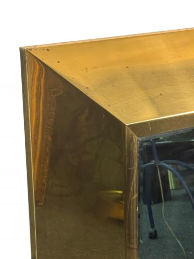 Curtis Jer MODERNIST BRASS MIRROR BY CURTIS JERE