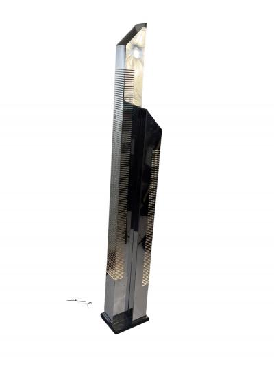 Curtis Jer MODERNIST CURTIS JERE SKYSCRAPER CHROME FLOOR LAMP