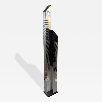 Curtis Jer MODERNIST CURTIS JERE SKYSCRAPER CHROME FLOOR LAMP