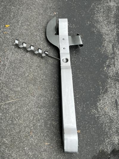 Curtis Jer MONUMENTAL METAL BOTTLE OPENER CORKSCREW WALL SCULPTURE BY CURTIS JERE