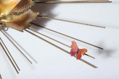 Curtis Jer Metal Maple Starbust Wall Sculpture