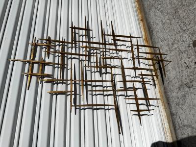 Curtis Jer Mid Century Curtis Jere Style Metal Brutalist Wall Sculpture