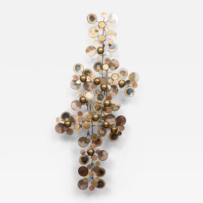 Curtis Jer Original C Jere Raindrops Wall Sculpture for Artisan House