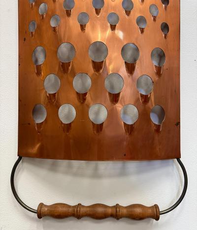 Curtis Jer Overscale 1979 Curtis Jer Cheese Grater Wall Sculpture Signed