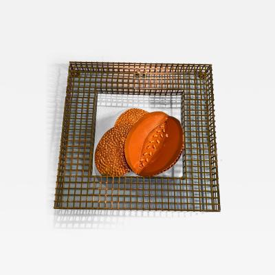 Curtis Jer PAIR OF CANTALOUPE WALL SCULPTURES BY CURTIS JERE