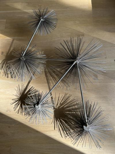 Curtis Jer Pair of Curtis Jer Sea Urchin Wall Sculptures