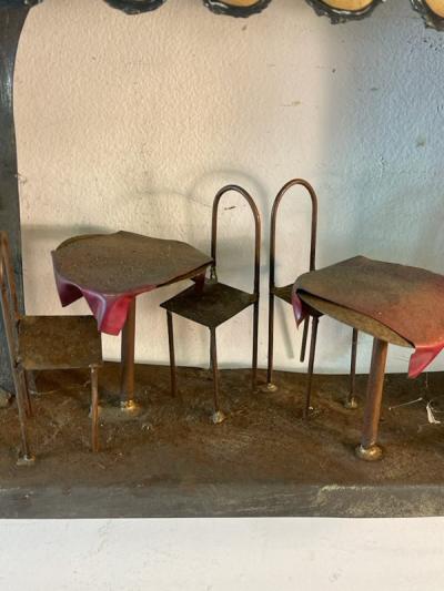 Curtis Jer RARE RISQUE FRENCH HOTEL BRUTALIST WALL SCULPTURE BY CURTIS JERE