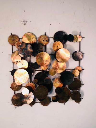 Curtis Jer Rain Drop Wall Sculpture in the Manner of Curtis Jere