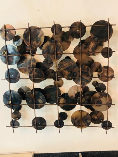 Curtis Jer Rain Drop Wall Sculpture in the Manner of Curtis Jere