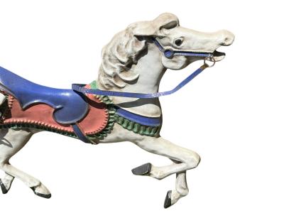 Curtis Jer SIGNED ENAMELED METAL CAROUSEL WALL SCULPTURE BY CURTIS JERE