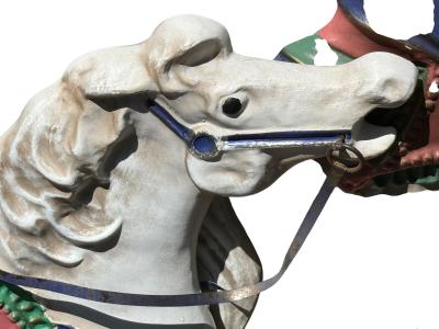 Curtis Jer SIGNED ENAMELED METAL CAROUSEL WALL SCULPTURE BY CURTIS JERE