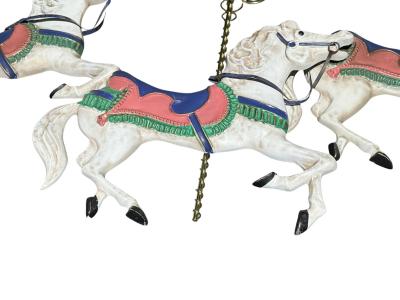 Curtis Jer SIGNED ENAMELED METAL CAROUSEL WALL SCULPTURE BY CURTIS JERE