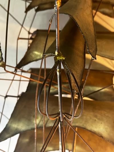 Curtis Jer STUNNING BRUTALIST METAL THREE DIMENSIONAL GALLEON WALL SCULPTURE