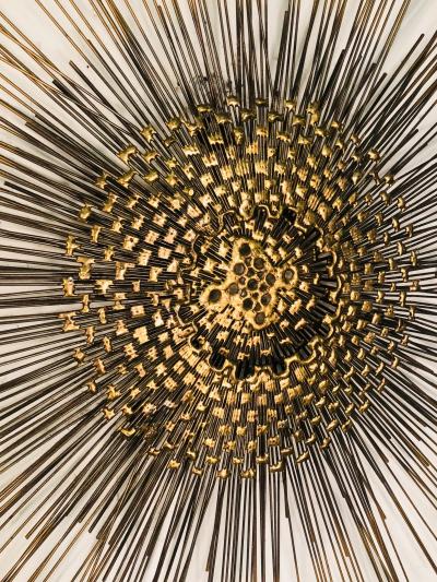 Curtis Jer Sunburst Wall Sculpture in the Manner of Curtis Jere