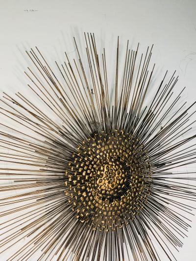 Curtis Jer Sunburst Wall Sculpture in the Manner of Curtis Jere
