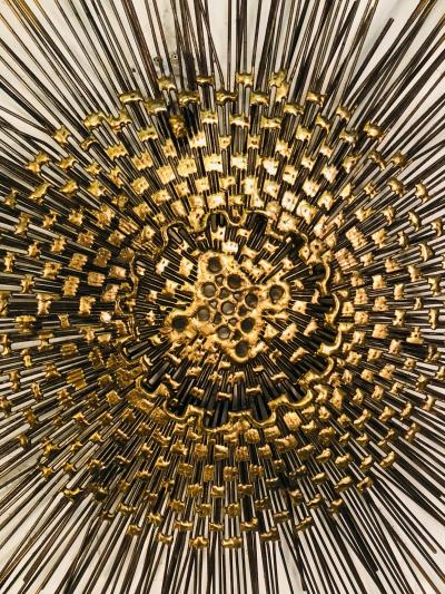 Curtis Jer Sunburst Wall Sculpture in the Manner of Curtis Jere