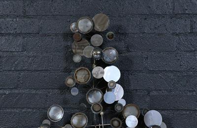 Curtis Jer Vintage Californian Modern Raindrop Chrome Sculpture by Curtis Jere