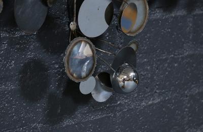 Curtis Jer Vintage Californian Modern Raindrop Chrome Sculpture by Curtis Jere