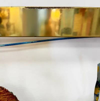 Curtis Jer Vintage Curtis Jere Aquarium Fish Wall Sculpture Signed